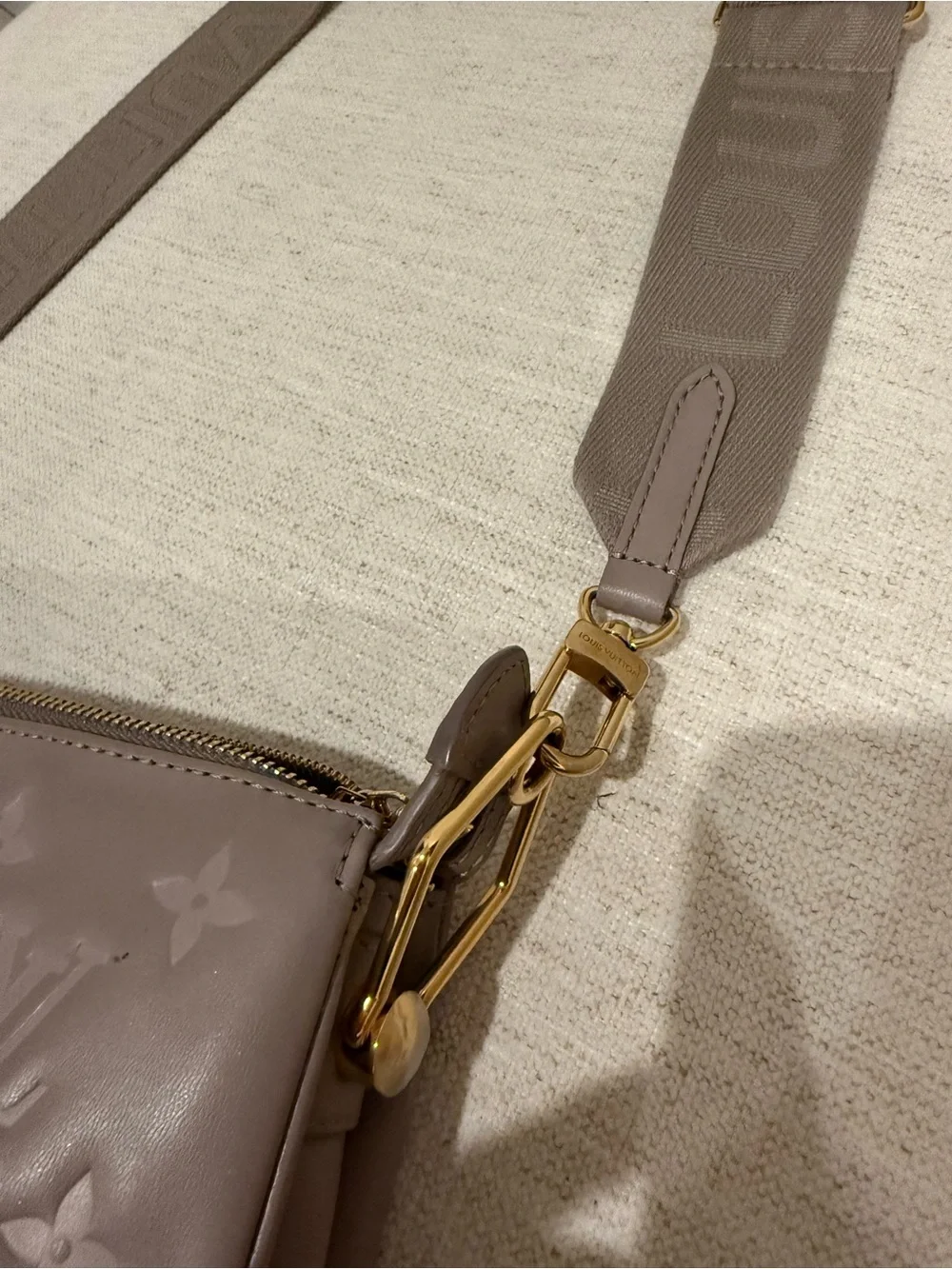 Louis Vuitton Coussin PM Taupe Monogram Lambskin Bag